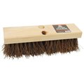 The Brush Man 10” Deck Scrub, Wood Block, Palmyra Fill, 12PK DSF10-TT